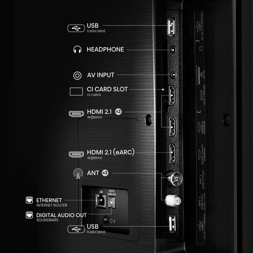 Smart TV 43" 43A6N 4K Ultra HD Wi-Fi (Preto) - HISENSE