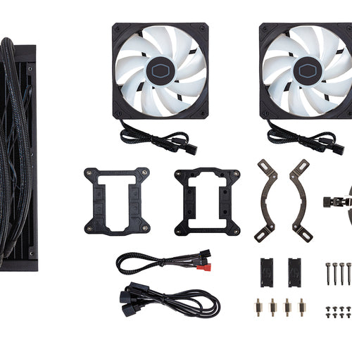 Water Cooler MasterLiquid 240L Core ARGB 240mm (Preto) - COOLER MASTER