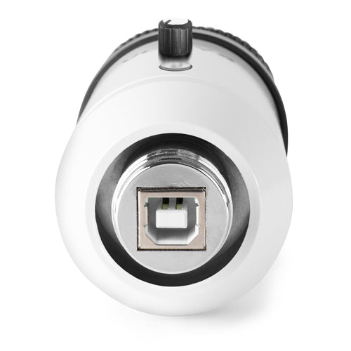 Microfone Condensador USB de Estúdio c/ Eco (CM320W) Branco - VONYX