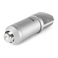 Microfone Condensador USB de Estúdio c/ Suporte Dobrável (CMS300S) Titânio - VONYX