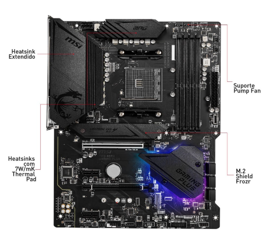 Motherboard ATX MPG B550 Gaming Plus SktAM4 - MSI