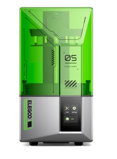 Impressora de Resina 3D Mars 5 6,6" 4K Mono LCD (143 x 89 x 150 mm) - ELEGOO