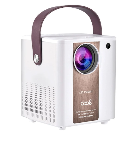 Video Projetor Rainbow 3000 Lúmens HDMI/SD/USB Wi-Fi c/ Coluna Integrada (Branco) - COOL