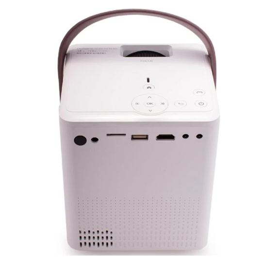 Video Projetor Rainbow 3000 Lúmens HDMI/SD/USB Wi-Fi c/ Coluna Integrada (Branco) - COOL