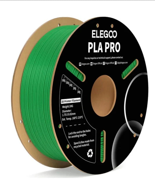 Filamento de Impressão 3D PLA PRO 1,75mm 1Kg (Verde) - ELEGOO
