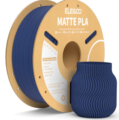 Filamento de Impressão 3D PLA MATTE 1,75mm 1Kg (Azul Marinho) - ELEGOO