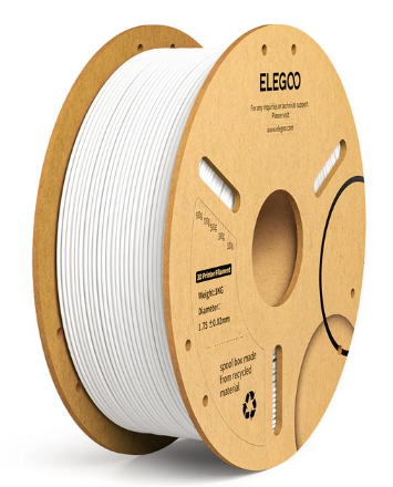 Filamento de Impressão 3D PLA+ 1,75mm 1Kg (Branco) - ELEGOO