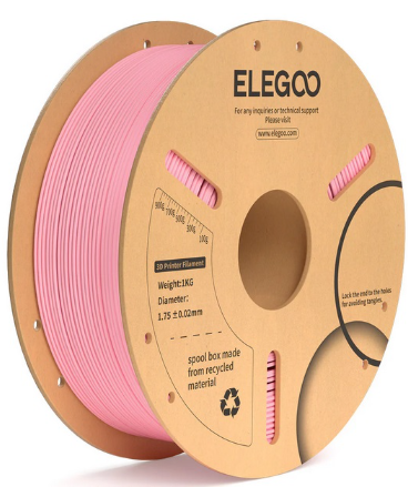 Filamento de Impressão 3D PLA+ 1,75mm 1Kg (Rosa) - ELEGOO