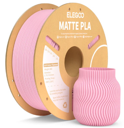 Filamento de Impressão 3D PLA MATTE 1,75mm 1Kg (Rosa Sakura) - ELEGOO