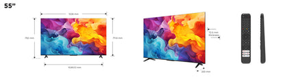 Smart TV P61 Series LED 55" 55P61B 4K Ultra HD Google TV - TCL