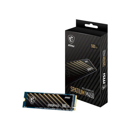SSD M.2 2280 Spatium M450 500GB 3D NAND NVMe - MSI