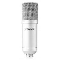 Microfone Condensador USB de Estúdio c/ Suporte Dobrável (CMS300S) Titânio - VONYX