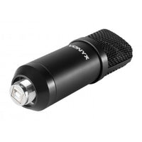 Microfone Condensador USB de Estúdio c/ Suporte Dobrável (CMS300B) Preto - VONYX