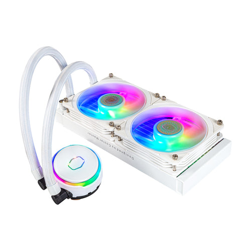 Water Cooler MasterLiquid PL240 Flux ARGB Liquid (Branco) - COOLER-MASTER