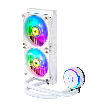 Water Cooler MasterLiquid PL240 Flux ARGB Liquid (Branco) - COOLER-MASTER