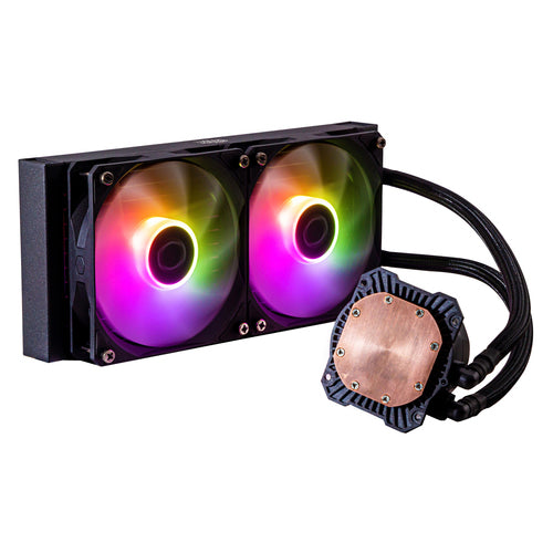 Water Cooler MasterLiquid 240L Core ARGB 240mm (Preto) - COOLER MASTER